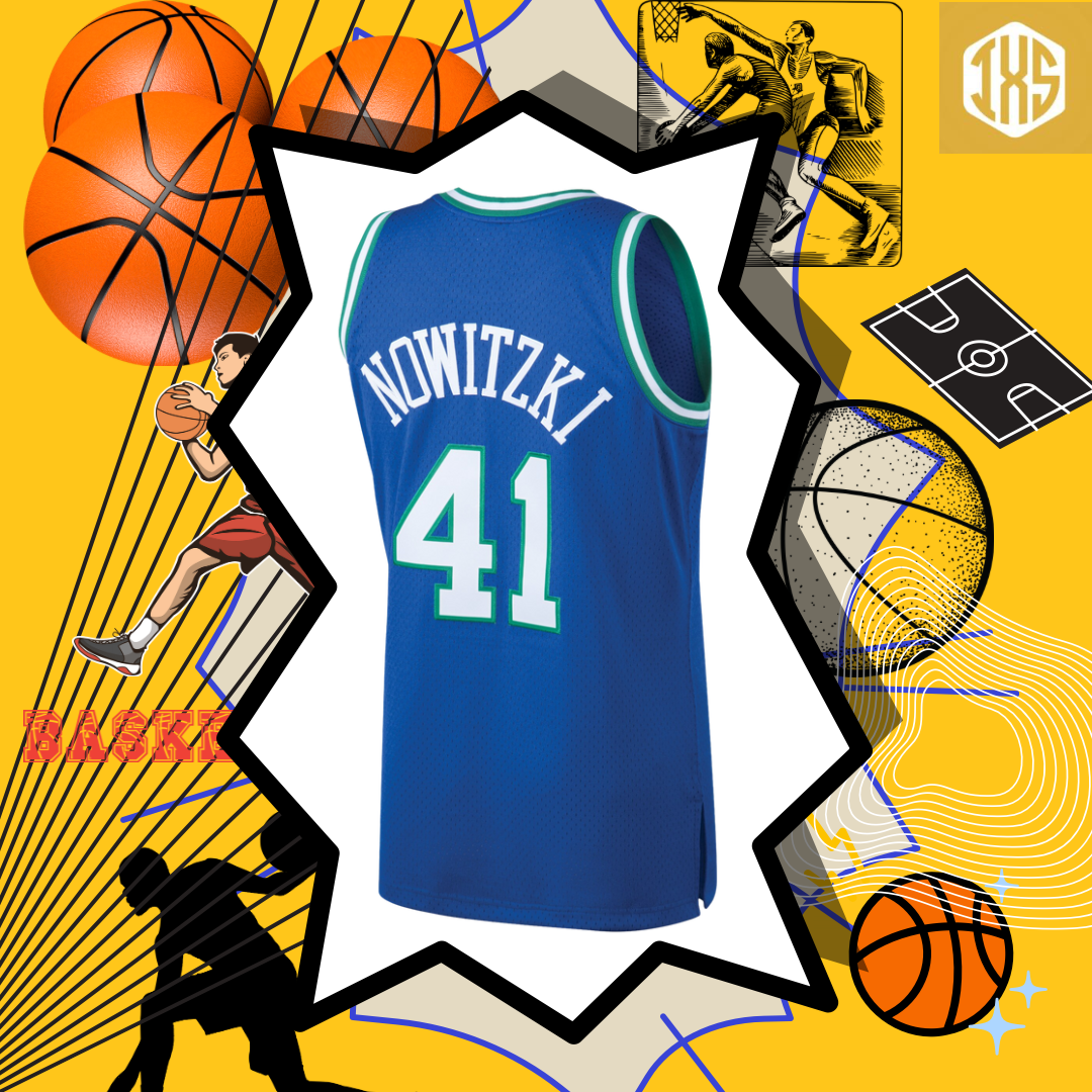 Dallas Mavericks M&N Dirk Nowitzki 1998/99 Hardwood Classics Jersey