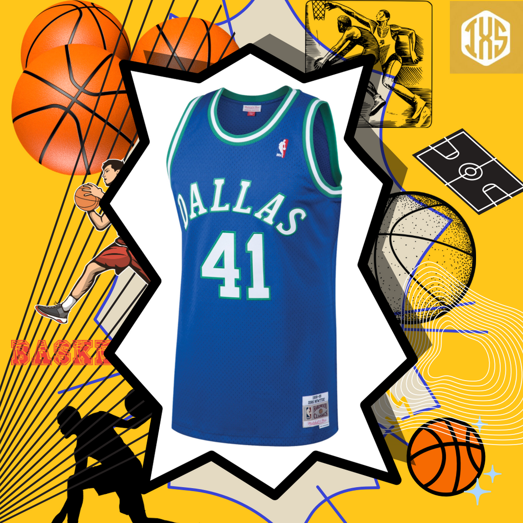 Dallas Mavericks M&N Dirk Nowitzki 1998/99 Hardwood Classics Jersey